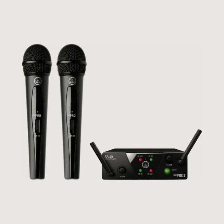 AKG WMS40 Mini Dual Vocal, უსადენო მიკროფონი ქირით